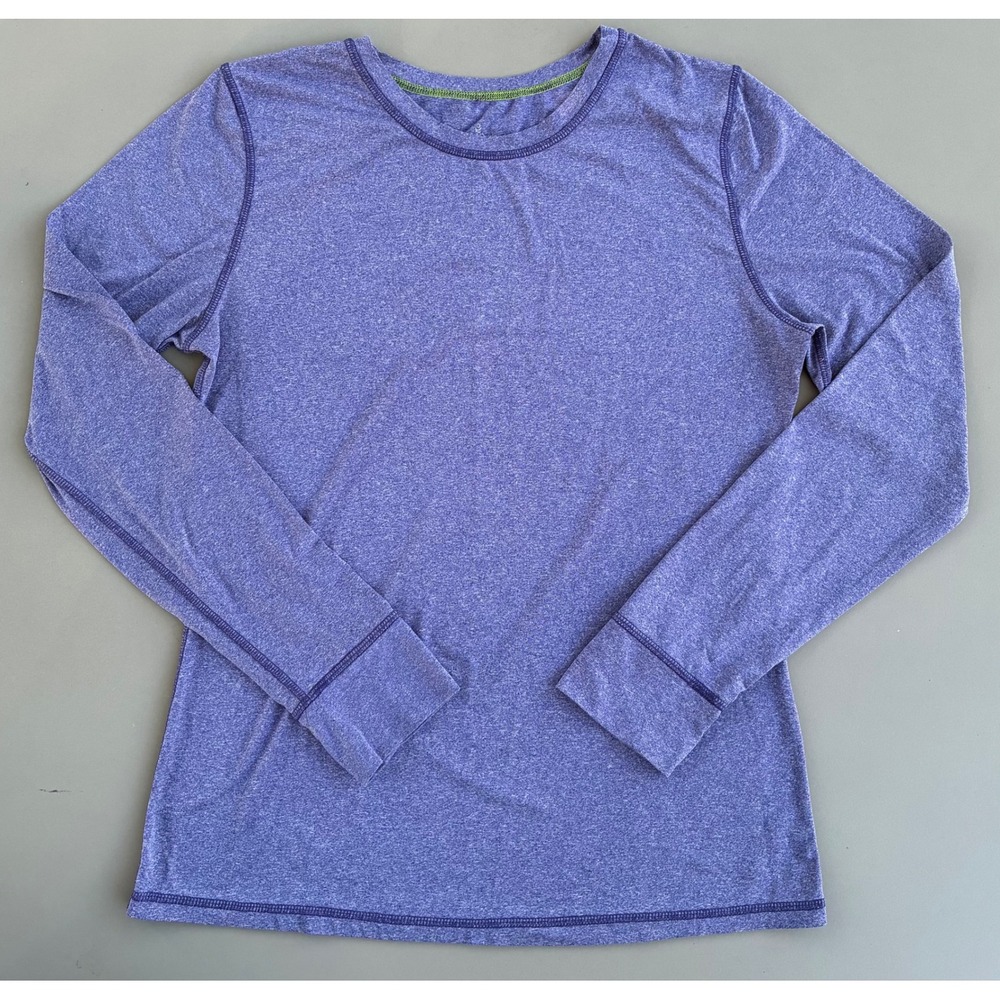 Cuddl Duds Indigo Heather Navy Blue Long Sleeve Base Layer Top Large